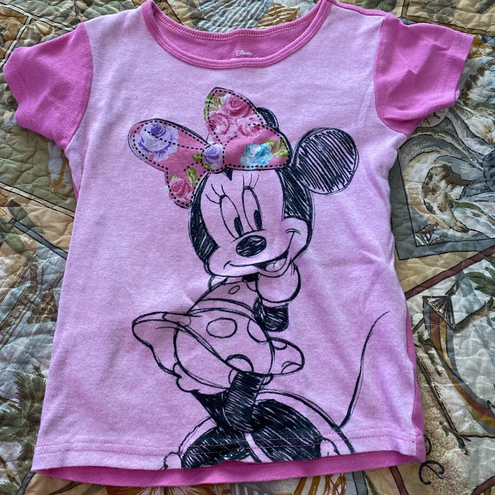 Little girls Minnie Mouse pj set
